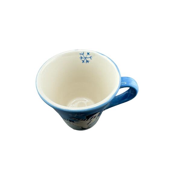 Canterbury Potteries Snowmen Stoneware Coffee Mugs Set of 4 - Picture 6 of 7